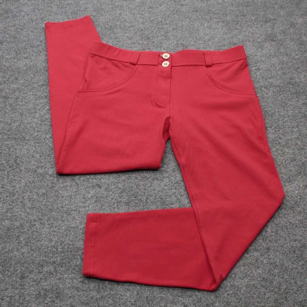 Freddy WR.UP Red Shaping Pants Mid Rise Skinny Stretch Trousers Womens Large